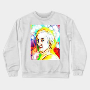 John Dryden Colourful Portrait | John Dryden Artwork 11 Crewneck Sweatshirt